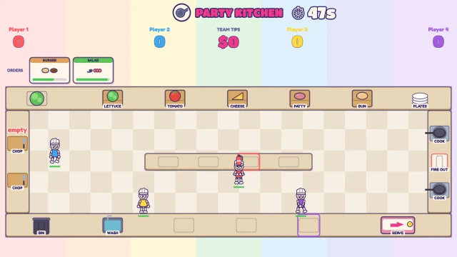 Party Kitchen: Chop, cook and serve together before the orders pile up!